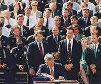 Clinton Signing Federal Assault Weapons Ban